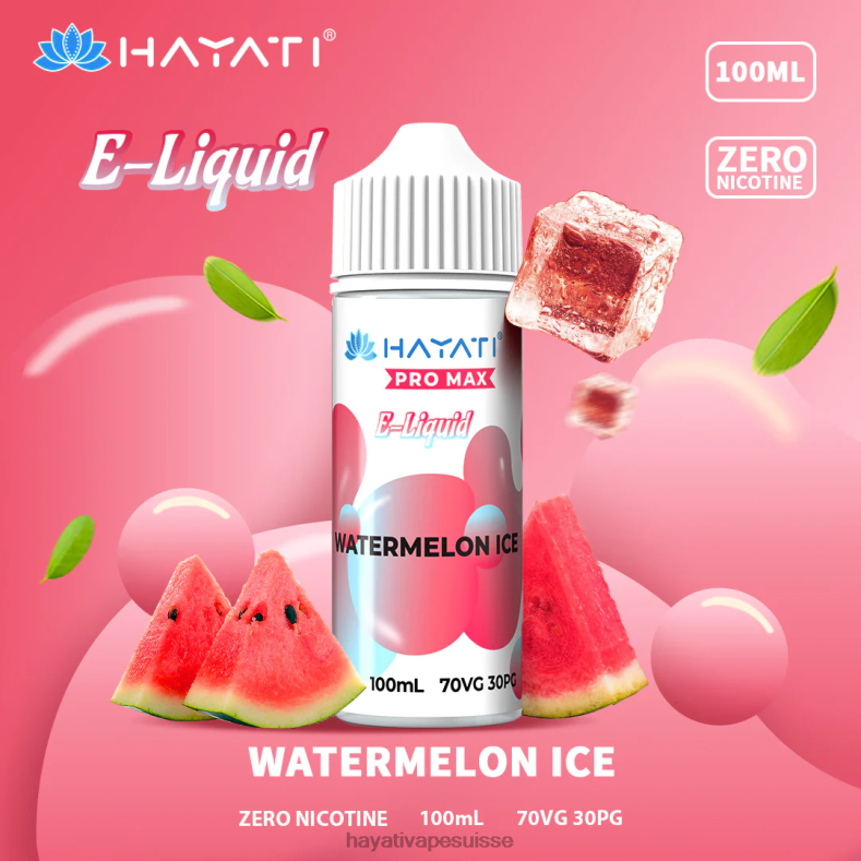 Hayati Pro Max sels de nicotine glace à la pastèque - Hayati store Suisse 2ND0X260