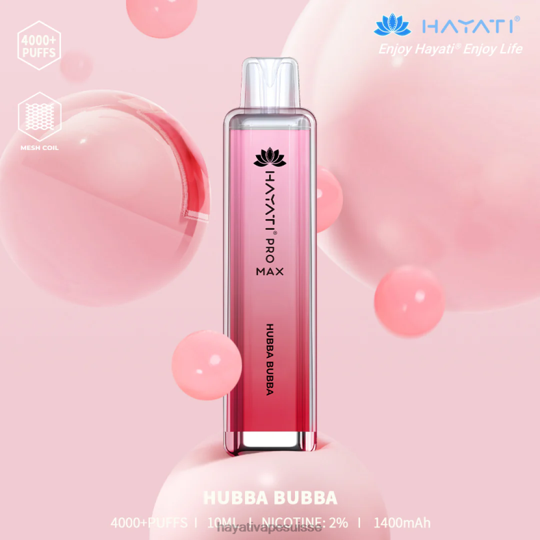 Hayati Pro Max jetable Hubba Bubba - Hayati vape near me 2ND0X106