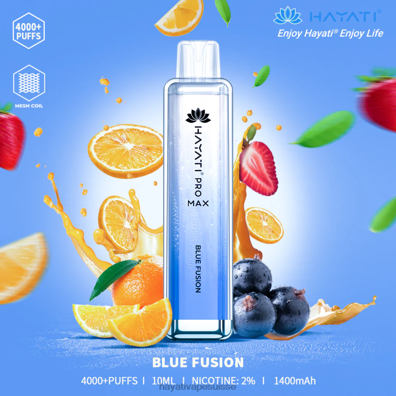 Hayati Pro Max jetable fusion bleue - Hayati berne 2ND0X93