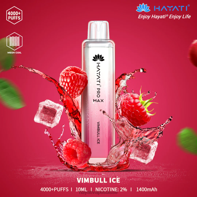Hayati Pro Max jetable glace vimbull - Hayati vape near me 2ND0X126