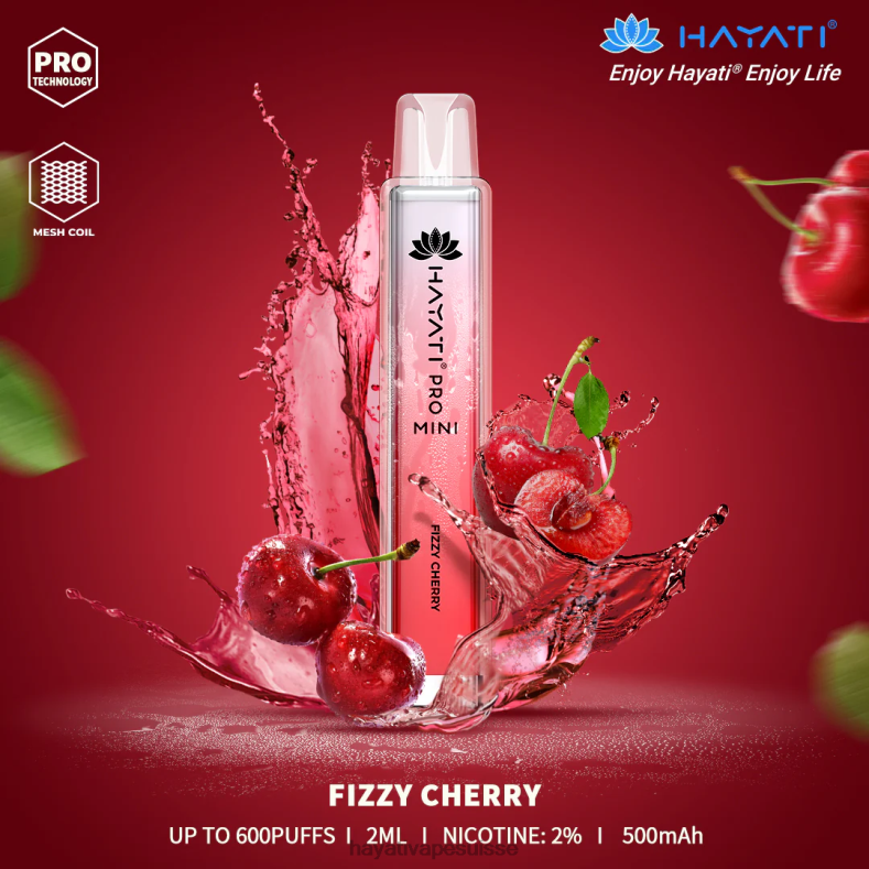 Hayati Pro Mini jetable cerise pétillante - Hayati flavour list 2ND0X9