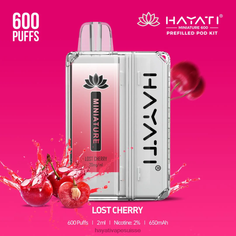 Hayati Miniature 600 kits de dosettes cerise perdue - Hayati store Suisse 2ND0X40
