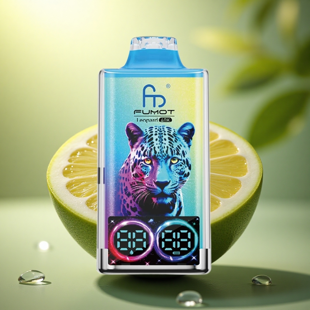 Fumot Leopard 40K Puffs Dragon Noir Glace 5% Nicotine Dual Mesh 700mAh