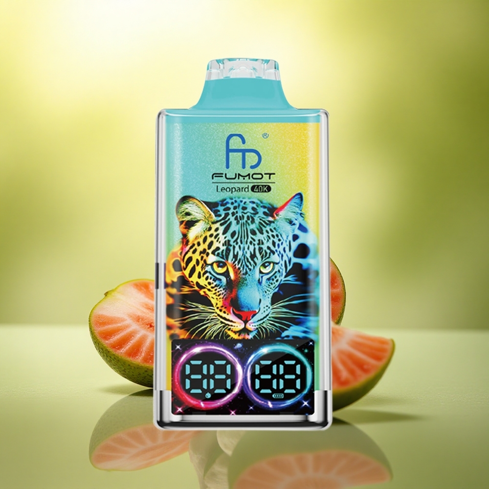Fumot Leopard 40K Puffs Fraise Banane 5% Nicotine Dual Mesh 700mAh