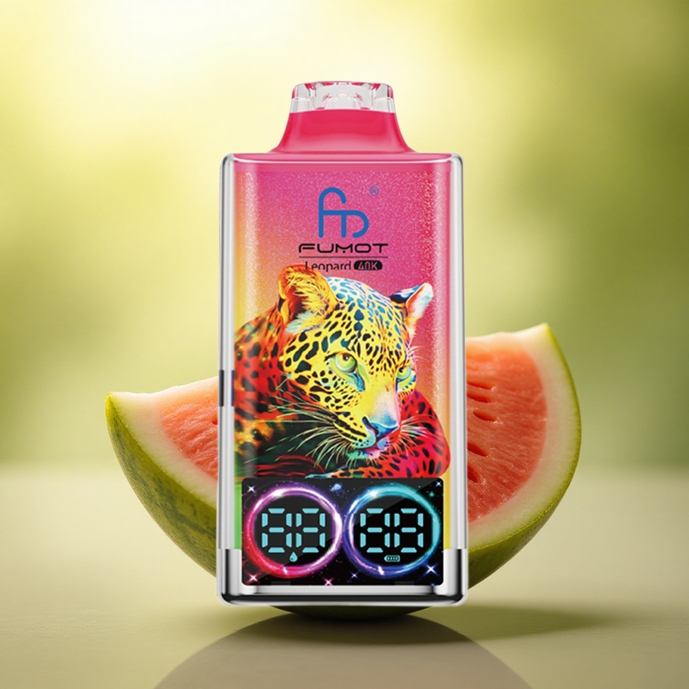 Fumot Leopard 40K Puffs Fraise Pastèque 5% Nicotine Dual Mesh 700mAh