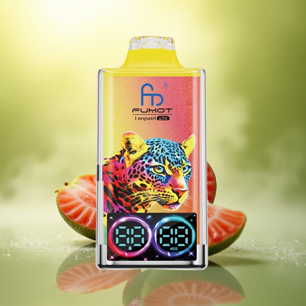 Fumot Leopard 40K Puffs Glace à la Fraise 5% Nicotine 700mAh Dual Mesh