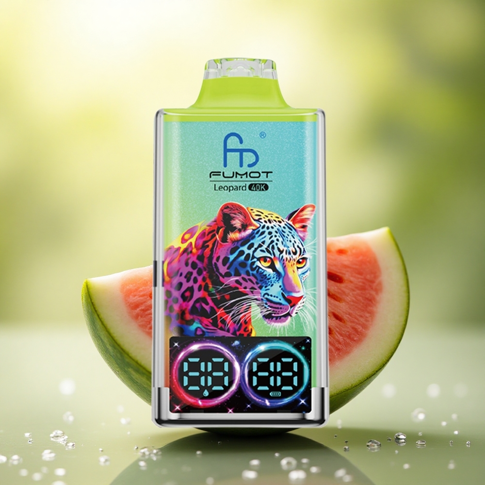 Fumot Leopard 40K Puffs Glace à la Pastèque 5% Nicotine 700mAh Dual Mesh