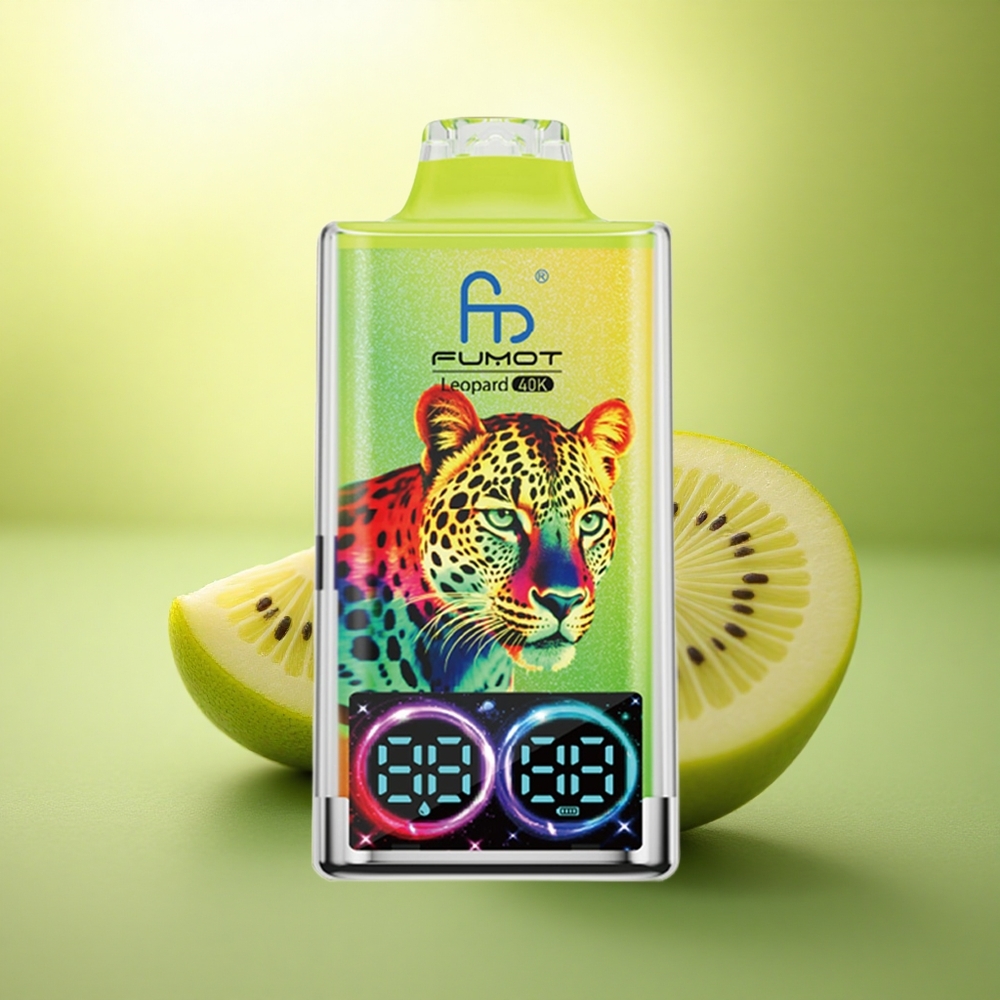 Fumot Leopard 40K Puffs Kiwi Fruit de la Passion Goyave 5% Nicotine 700mAh Dual Mesh