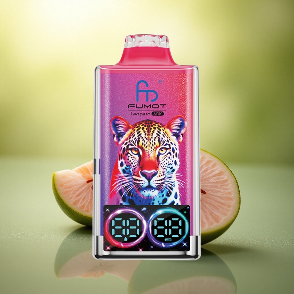 Fumot Leopard 40K Puffs Myrtille Cerise Canneberge 5% Nicotine 700mAh Dual Mesh