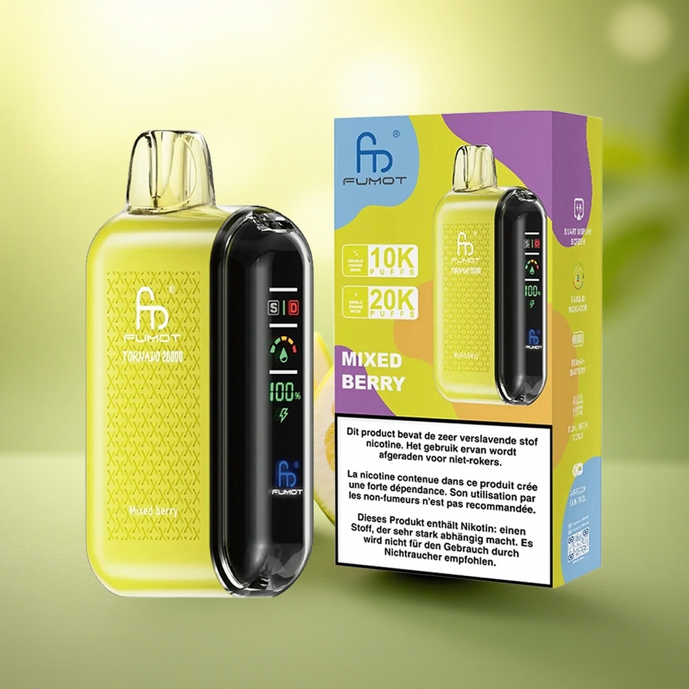 Fumot Tornado 20000 Puffs Baies Mixtes Double Mesh 850mAh