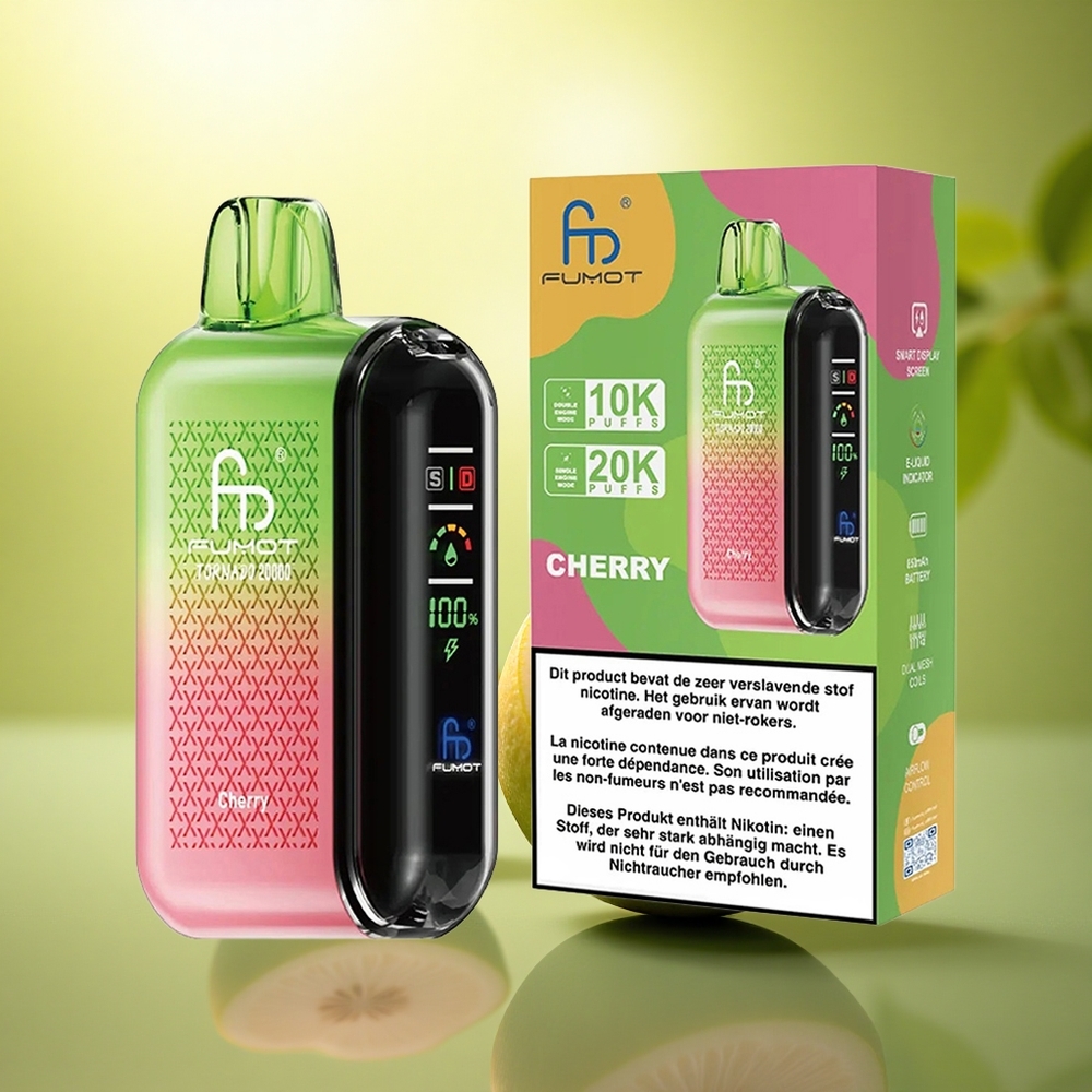 Fumot Tornado 20000 Puffs Cerise Double Mesh 20ml 850mAh