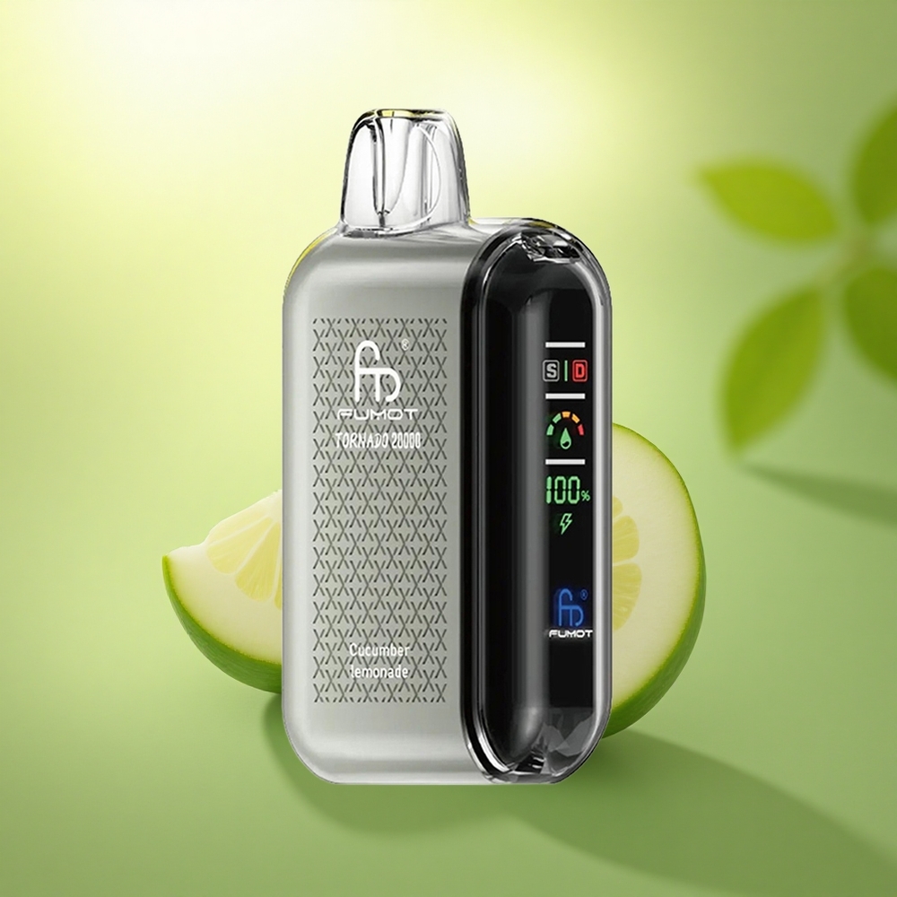 Fumot Tornado 20000 Puffs Citronnade Concombre à Double Mesh et 850mAh