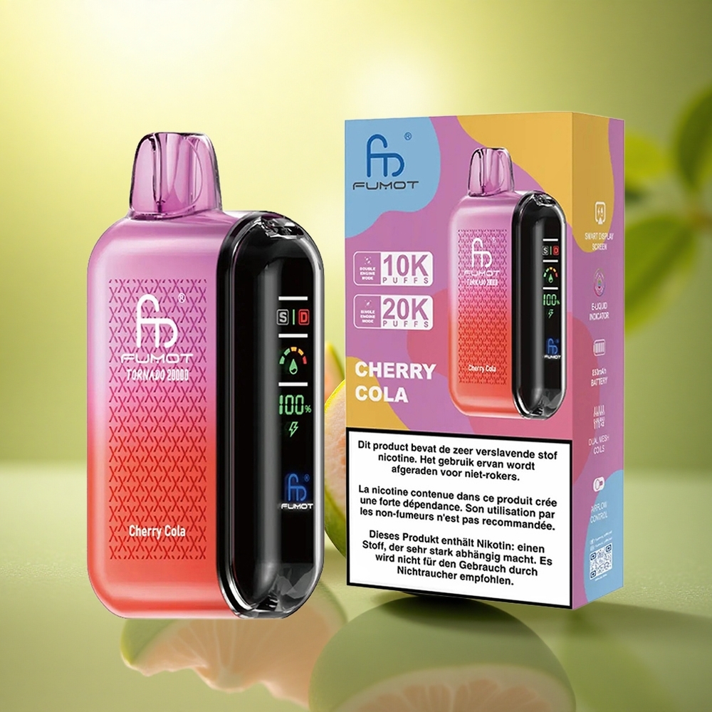 Fumot Tornado 20000 Puffs Cola Cerise Double Mesh 20ml 850mAh