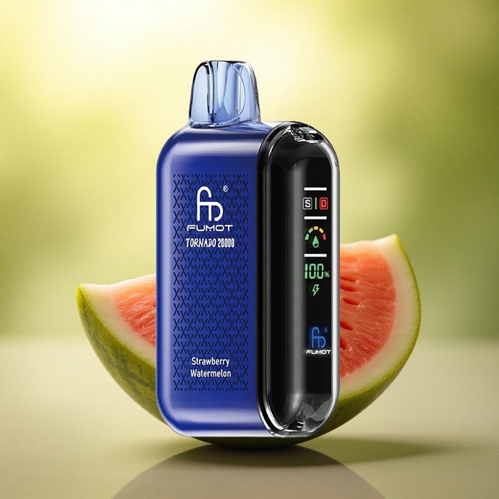 Fumot Tornado 20000 Puffs Fraise Pastèque Dual Mesh Coil 850mAh