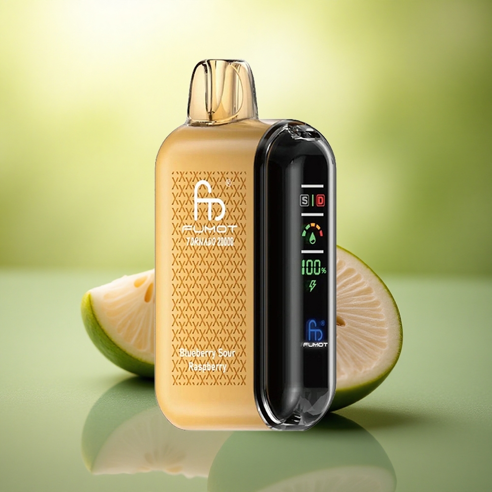 Fumot Tornado 20000 Puffs Framboise Acidulée Myrtille à Double Mesh et 850mAh