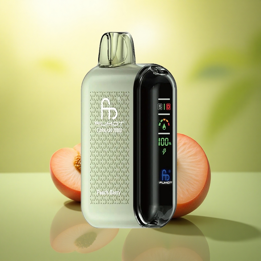 Fumot Tornado 20000 Puffs Pêche Baie Dual Mesh 850mAh