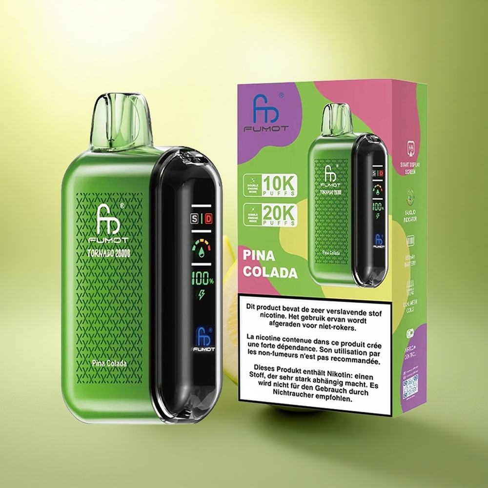 Fumot Tornado 20000 Puffs Piña Colada Double Mesh 850mAh