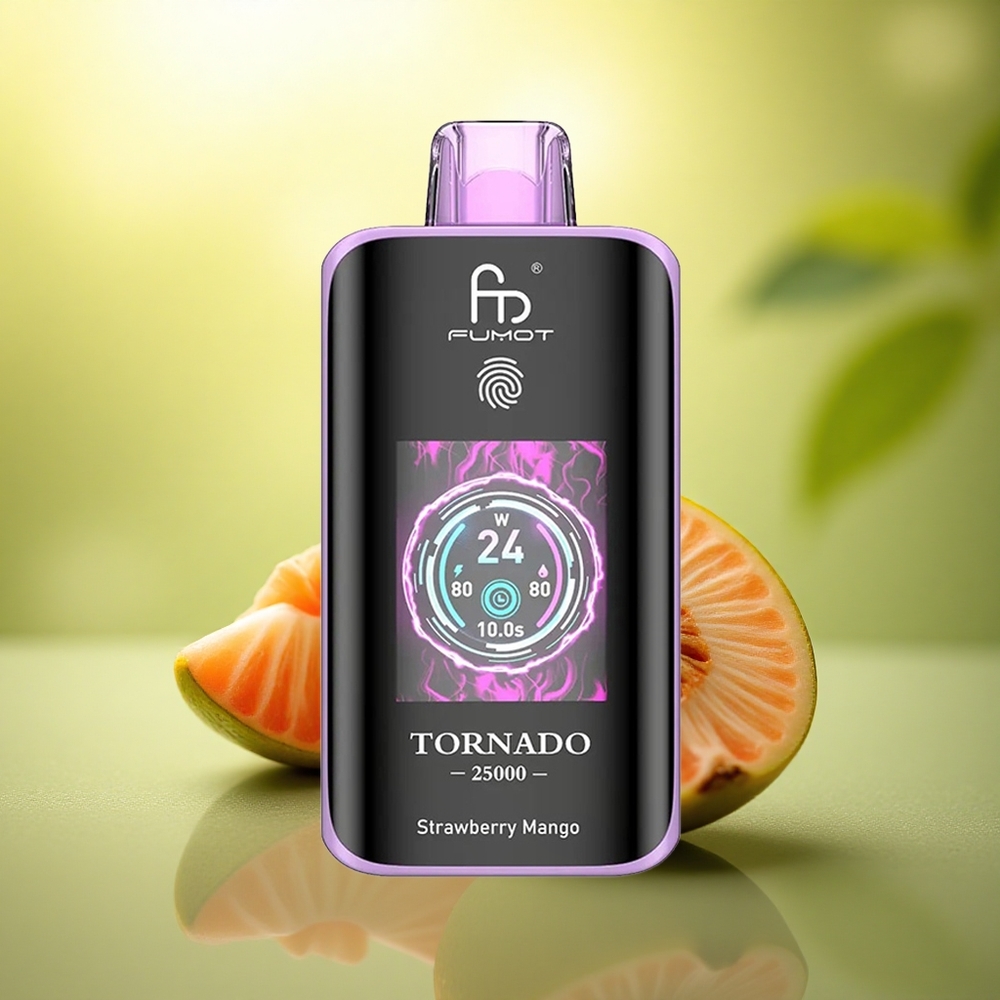 Fumot Tornado 25000 Puffs Fraise Mangue Écran HD 700mAh