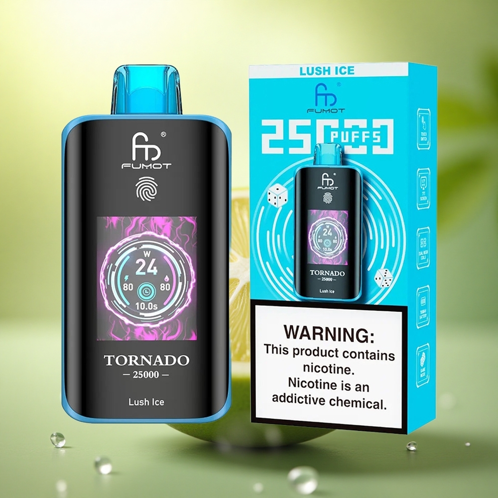 Fumot Tornado 25000 Puffs Glace Rafraîchissante HD 700mAh 20ml