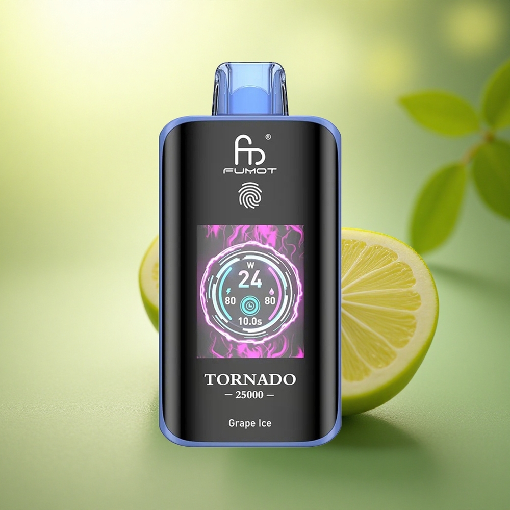 Fumot Tornado 25000 Puffs Glace de Raisin 700mAh 20ml Nicotine
