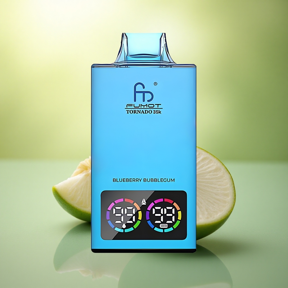 Fumot Tornado 35000 Puffs Bulle de Myrtille Dual Mesh Lumières RGB 700mAh