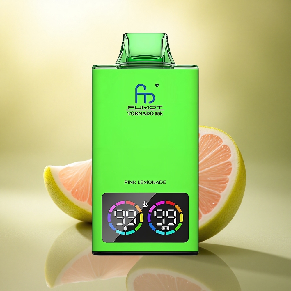 Fumot Tornado 35000 Puffs Citronnade Rose Dual Mesh Coil 700 mAh USB-C