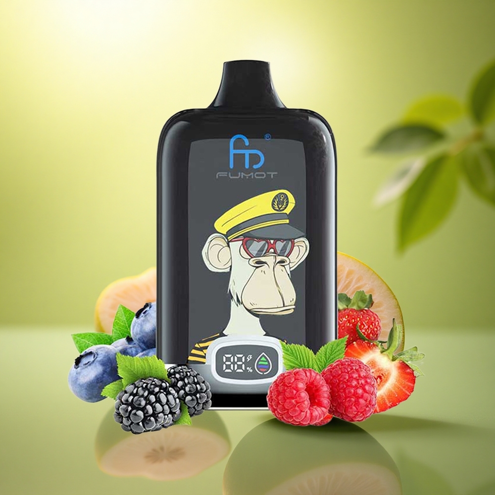 Fumot Tornado Digital Box 12000 Puffs Cerise Mesh Coil 550mAh