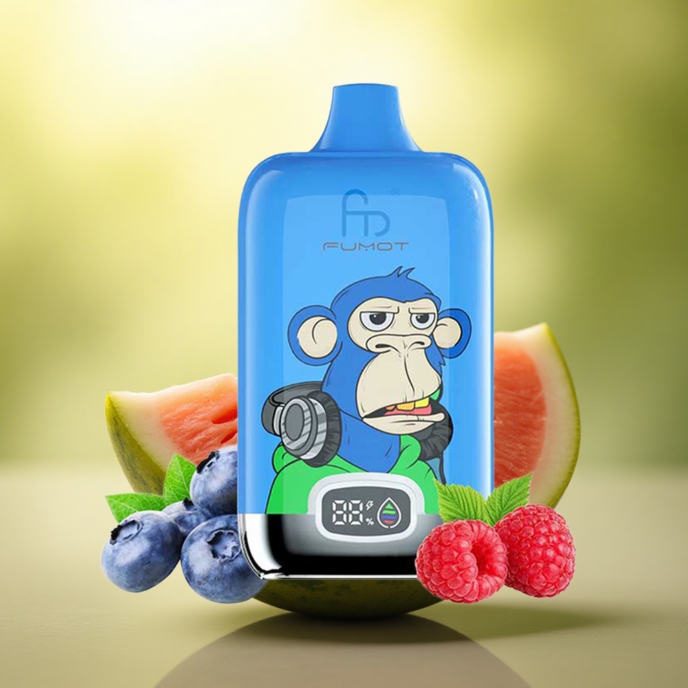 Fumot Tornado Digital Box 12000 Puffs Fraise Pastèque 550mAh Mesh