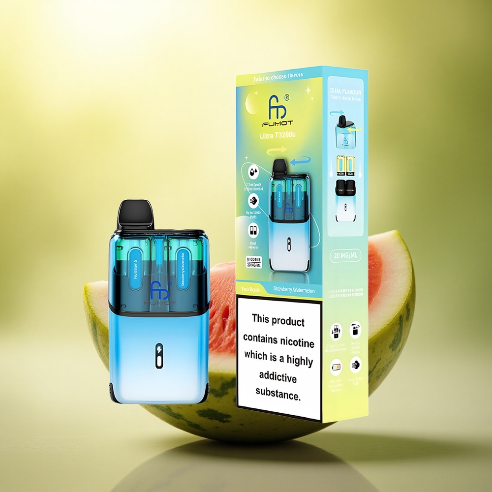 Fumot Ultra T32000 Puffs Bombe Fruitée - Fraise Pastèque avec 20mg de Nicotine et 800mAh