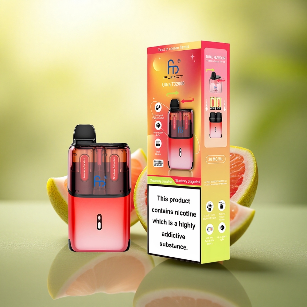 Fumot Ultra T32000 Puffs Fraise Pamplemousse - Fraise Pitaya avec 20mg de nicotine et 800mAh