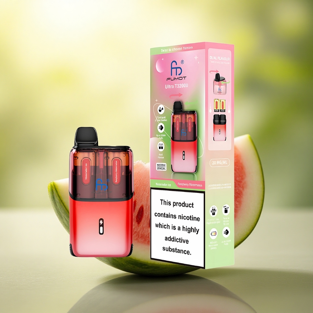 Fumot Ultra T32000 Puffs Glace à la Pastèque Framboise - 800mAh - 20mg Nicotine