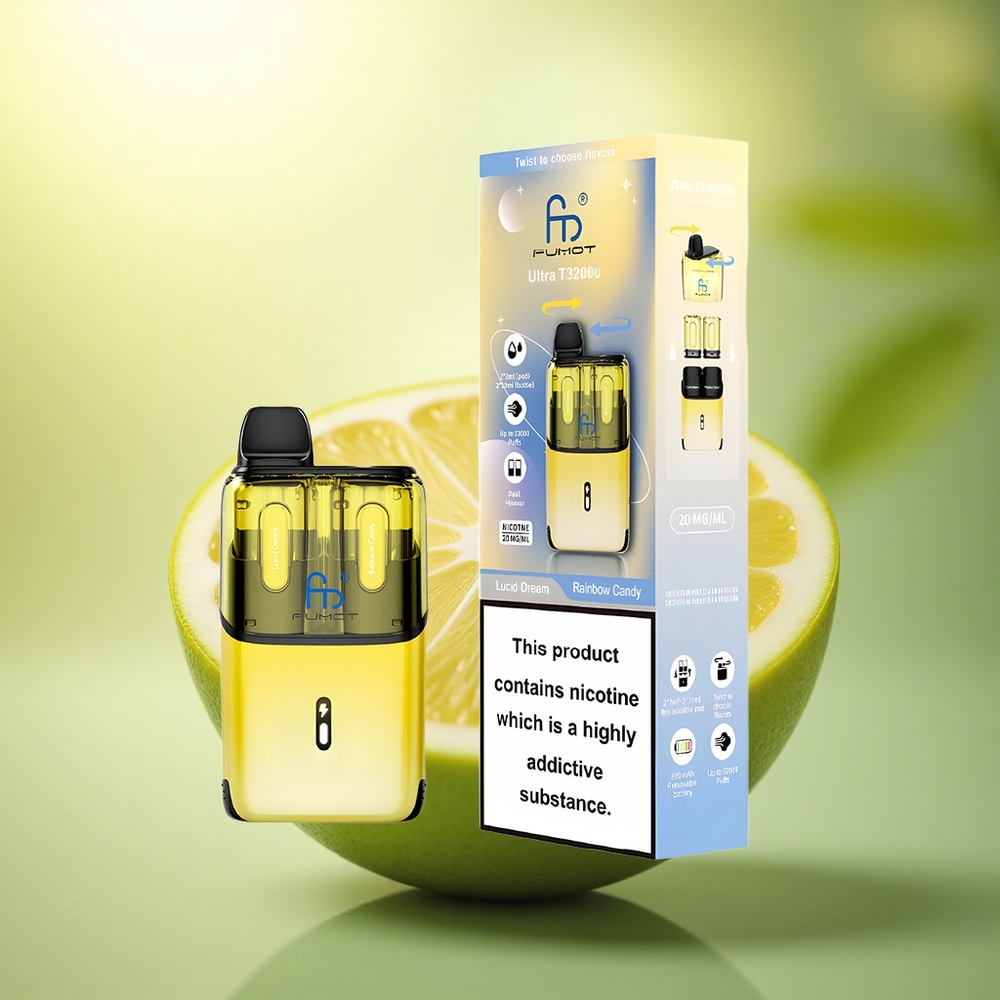 Fumot Ultra T32000 Puffs Rêve Lucide - Bonbon Arc-en-Ciel avec 20mg de Nicotine et Batterie 800mAh