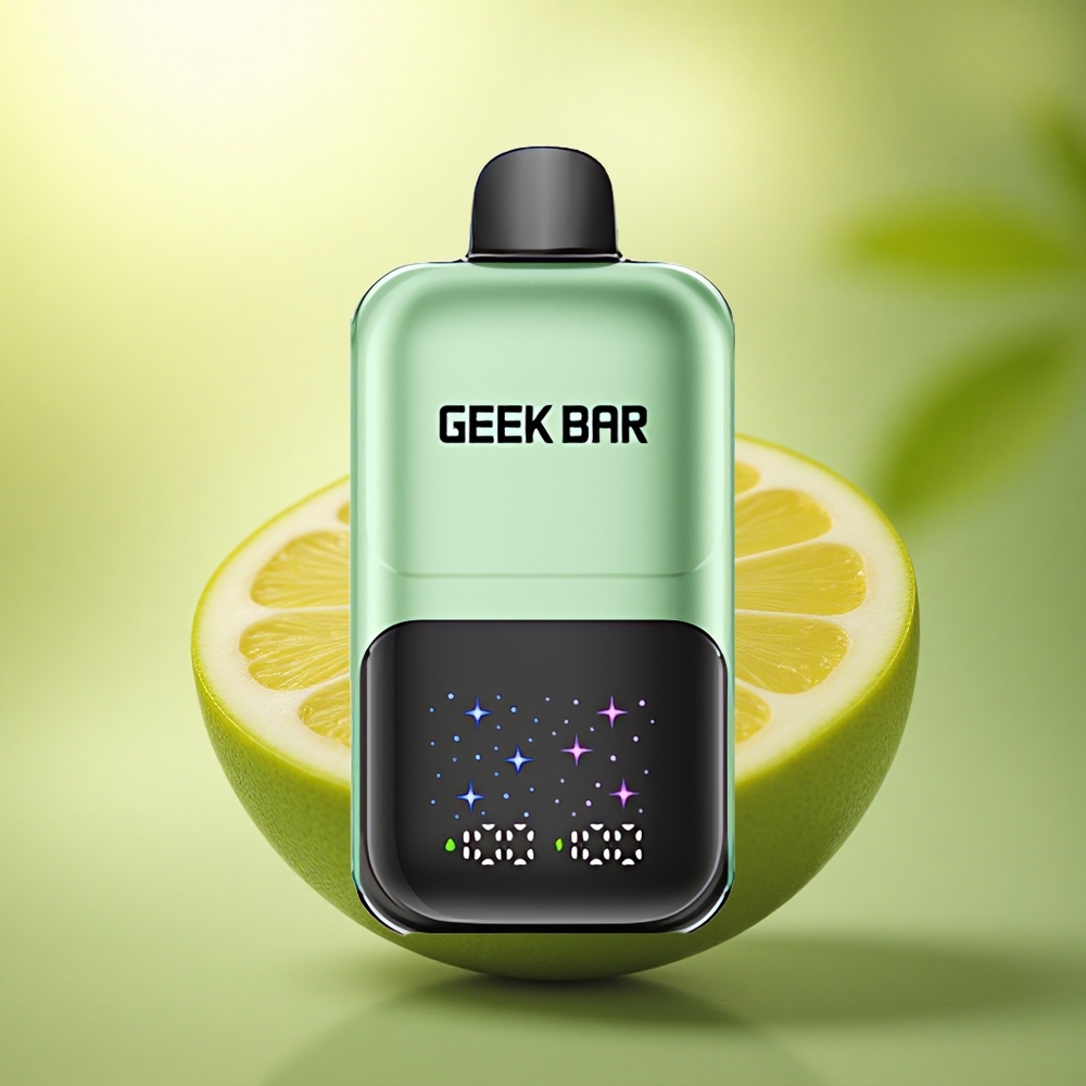 GEEK BAR 2GO 20ml 50000 Puffs Bonbon Acidulé & Fruits Acidulés avec Écran Interactif et Batterie Rechargeable