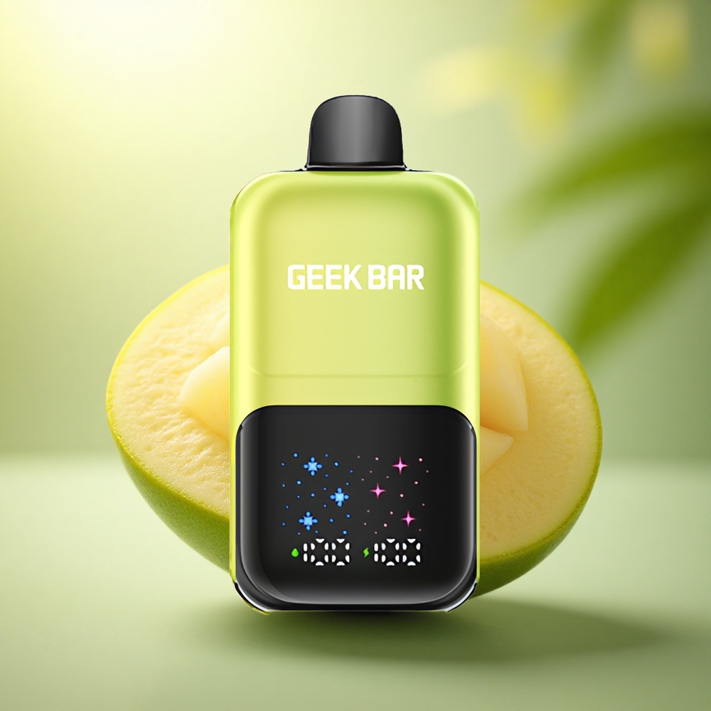 GEEK BAR 2GO 20ml 50000 Puffs Glace Mangue Mexique Rechargeable 5% Nicotine Écran Interactif