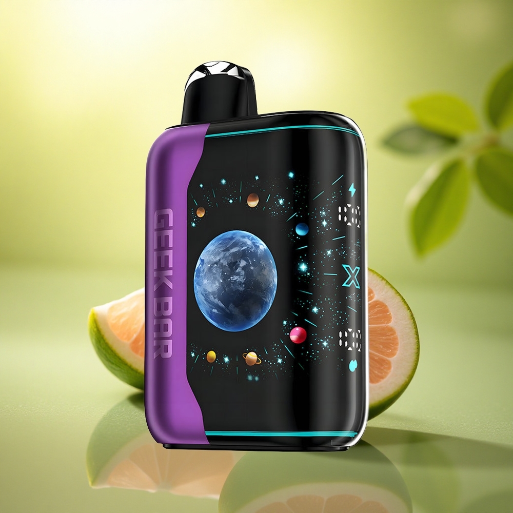 GEEK BAR Platinum Edition 25000 Puffs Baie Cerise Citron Vert avec 20mL de E-Liquide et 2% de Nicotine