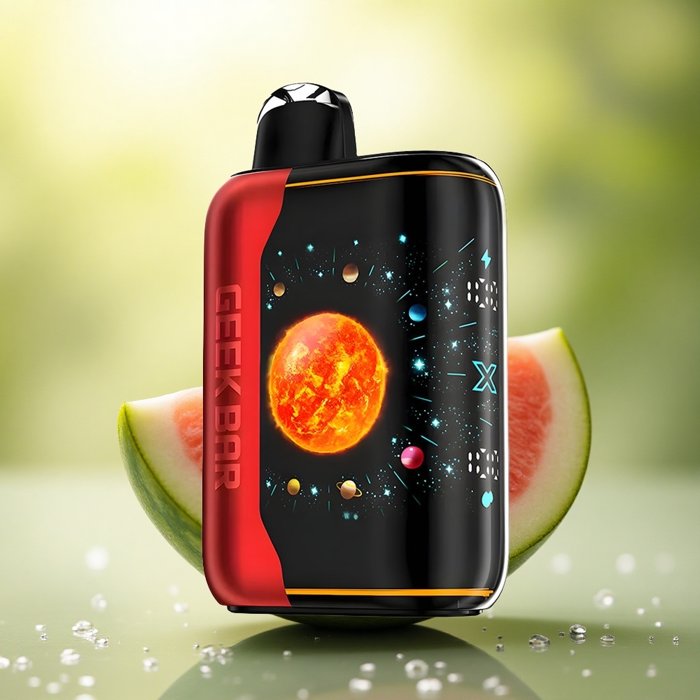 GEEK BAR Platinum Edition 25000 Puffs Glace à la Pastèque avec 2% de Nicotine et Charge Rapide