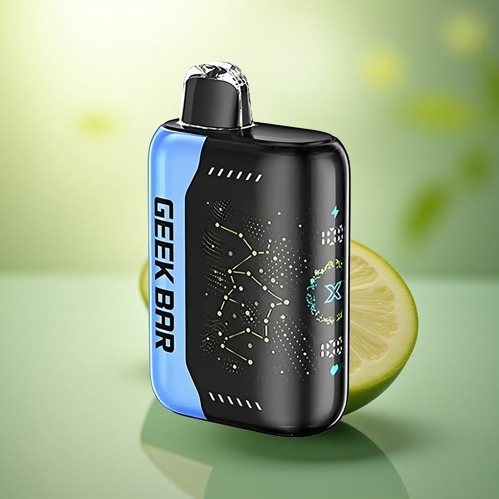 GEEK BAR Pulse X 25000 Puffs Zéro Nicotine avec 18mL d'E-Liquide Prérempli et Écran Courbé 3D