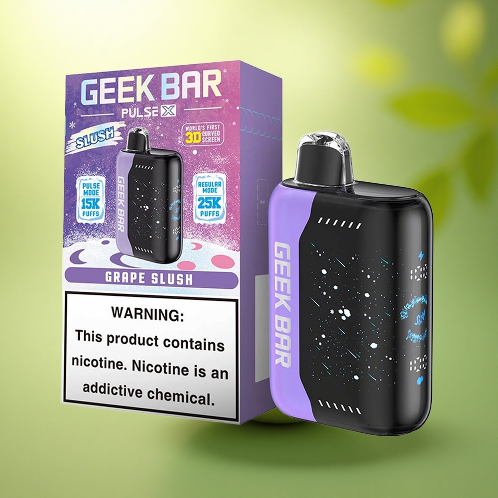 GEEK BAR Pulse X 25000 Puffs Édition Slush avec 18mL de e-liquide et 0-5% de nicotine
