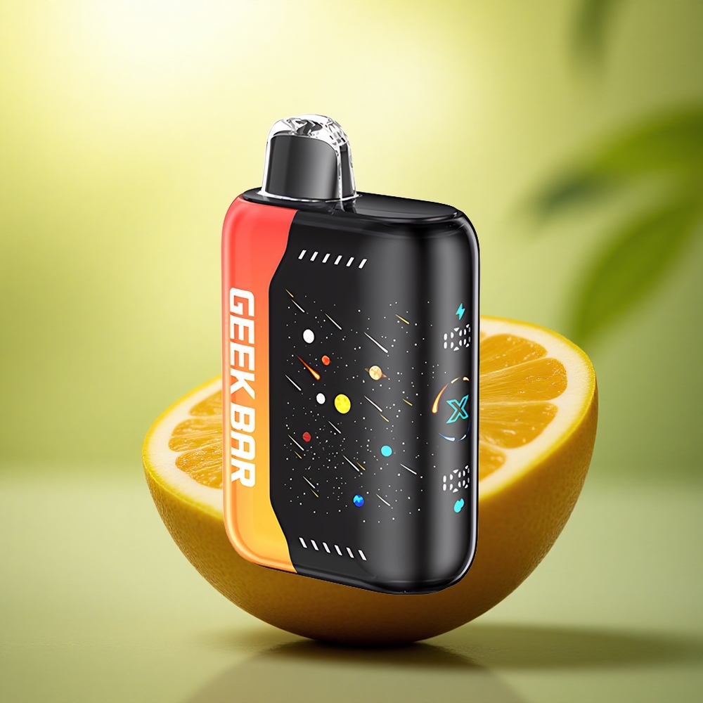 GEEK BAR Pulse X 42K Puffs Meteor Edition Dragon Orange 820mAh Double Mesh Écran Courbé