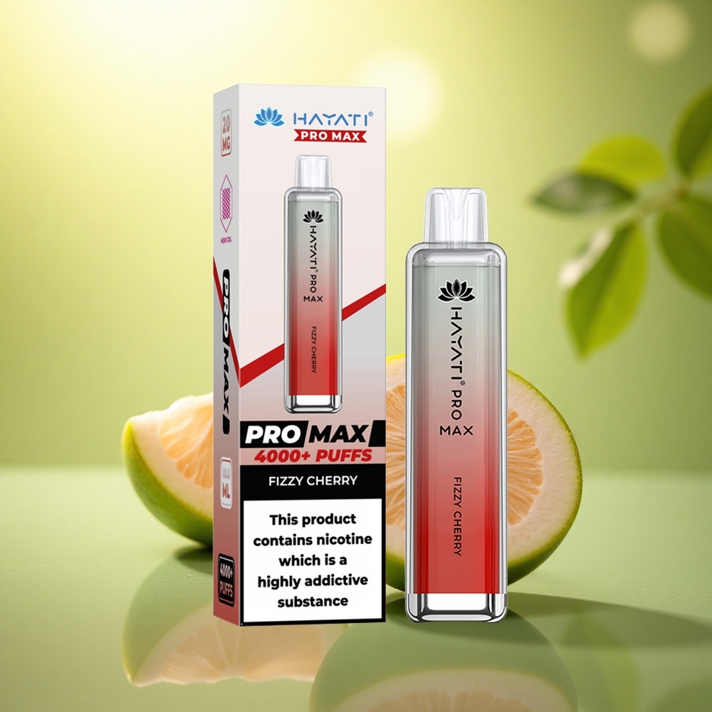 Hayati Pro Max 4000 Puffs Cerise Pétillante 5% Nicotine 1400mAh