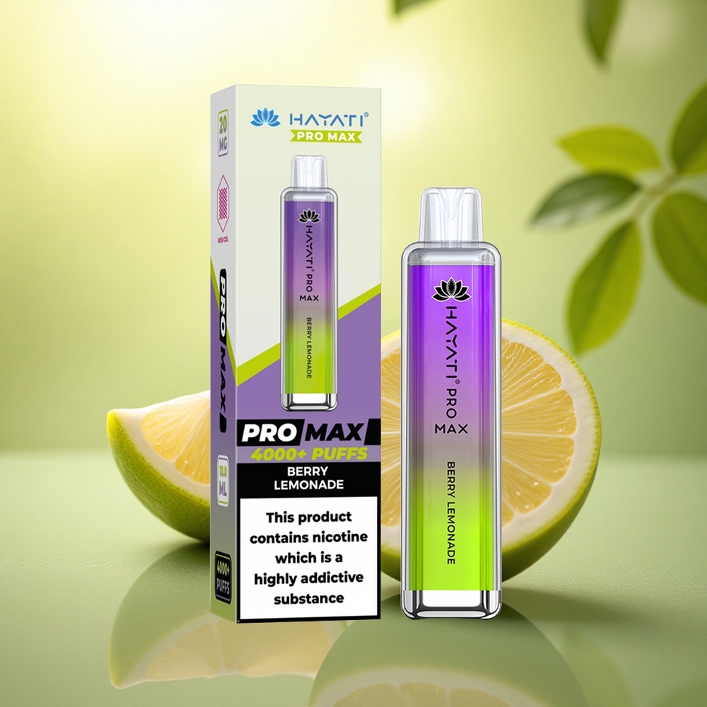Hayati Pro Max 4000 Puffs Citronnade Baies Rechargeable 1400mAh 5% Nicotine