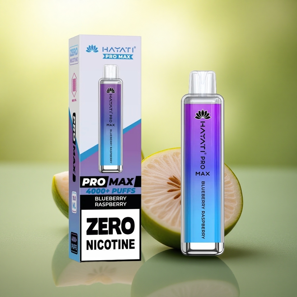 Hayati Pro Max 4000 Puffs Framboise Myrtille Rechargeable 1400mAh 5% Nicotine