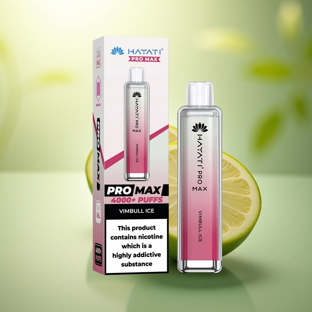 Hayati Pro Max 4000 Puffs Glace Vimbull Rechargeable 1400mAh Dual Mesh