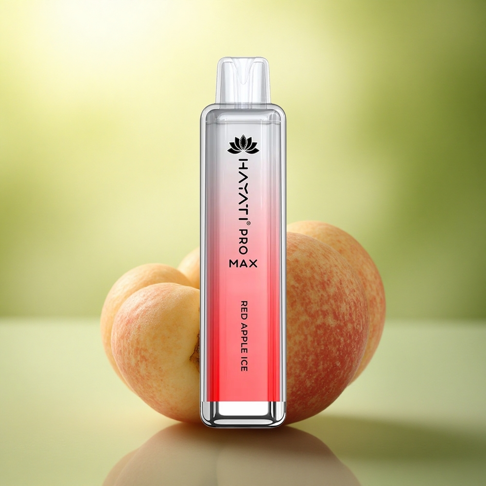 Hayati Pro Max 4000 Puffs Pomme Rouge Glacée avec 5% Nicotine et 1400mAh