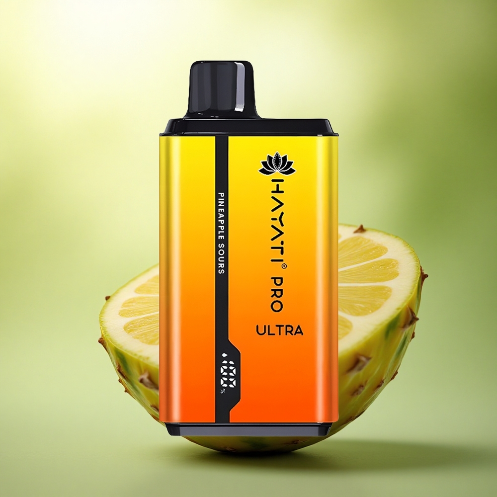 Hayati Pro Ultra 15000 Puffs Ananas Aigres 850mAh 2% Nicotine
