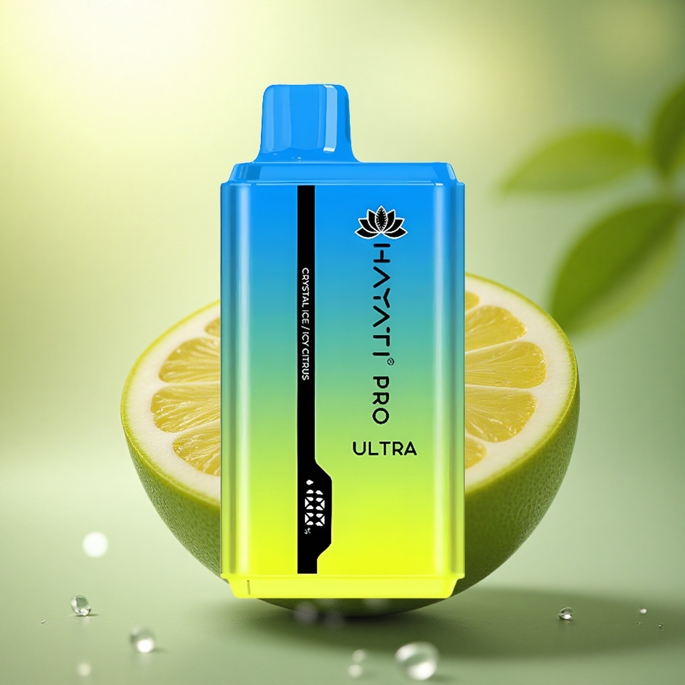 Hayati Pro Ultra 15000 Puffs Citron Glacé Cristallin 850mAh 2% nicotine