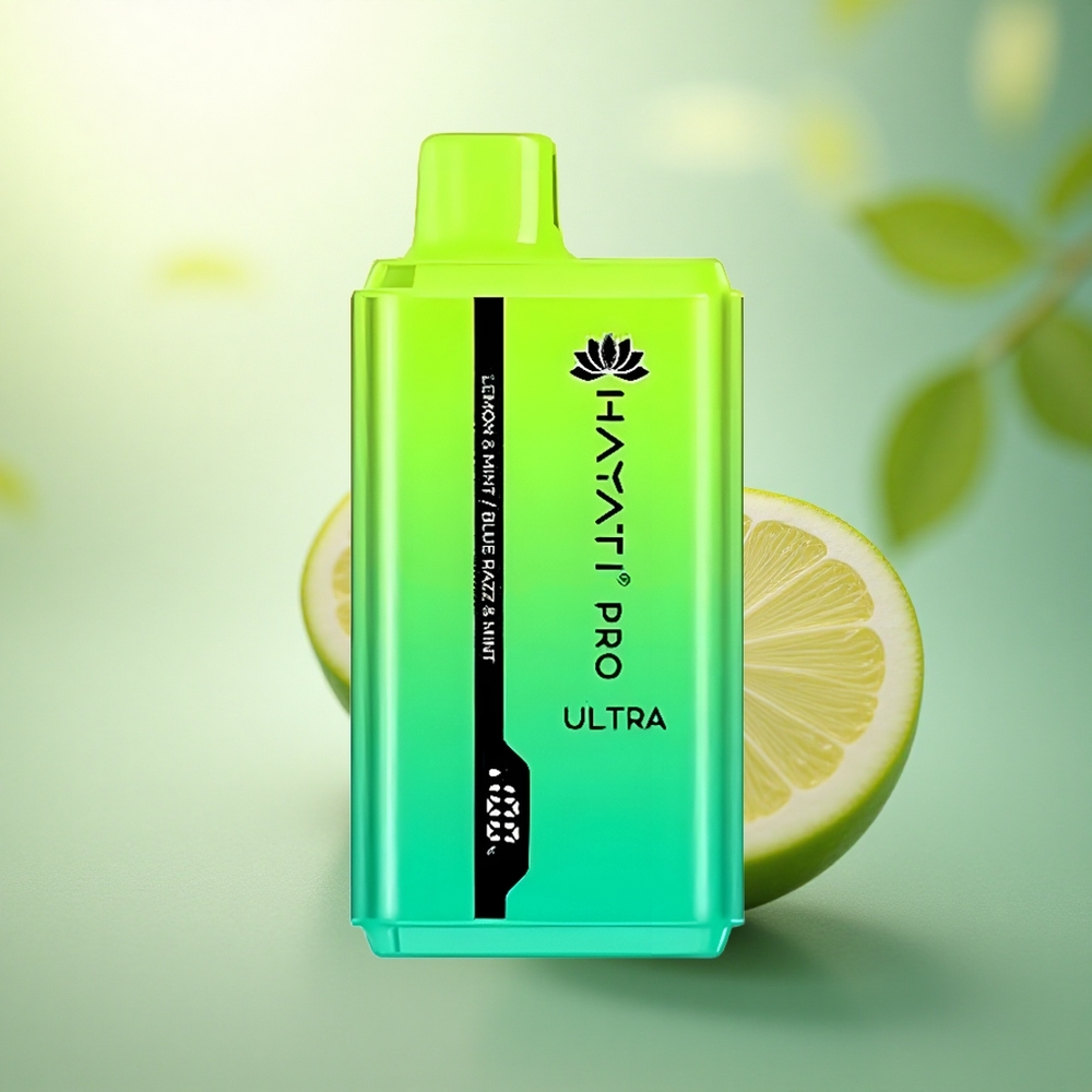 Hayati Pro Ultra 15000 Puffs Citron & Menthe Bleu Framboise & Menthe avec 2% de nicotine et 850mAh