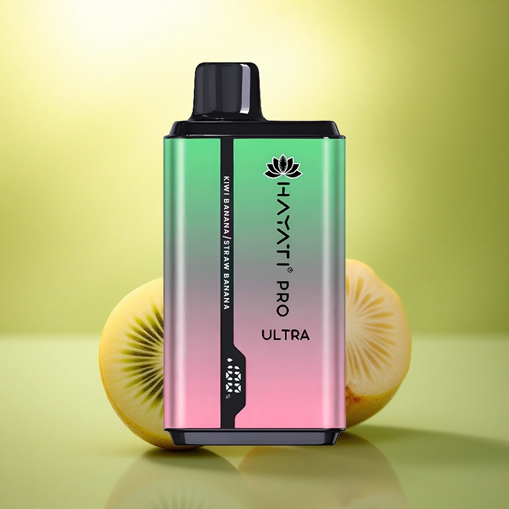 Hayati Pro Ultra 15000 Puffs Kiwi Banane Fraise Banane 850mAh 2% Nicotine