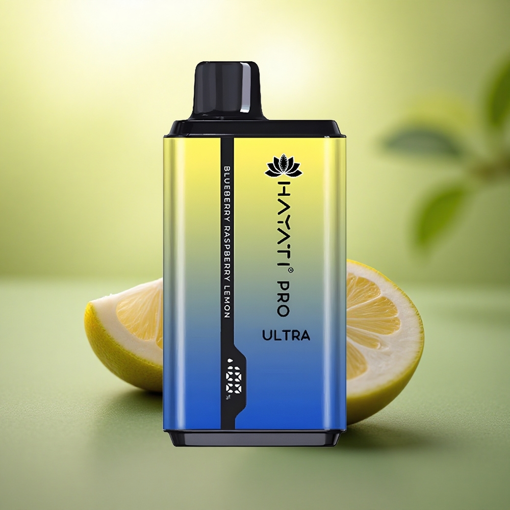 Hayati Pro Ultra 15000 Puffs Myrtille Framboise Citron 850mAh 2% Nicotine