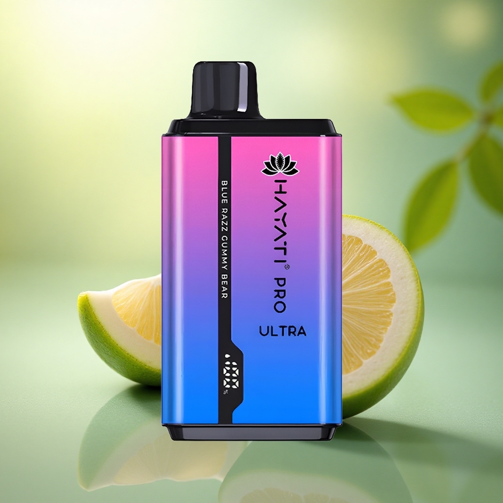 Hayati Pro Ultra 15000 Puffs Ourson Gélifié Framboise Bleue 850mAh 12ml 2% Nicotine